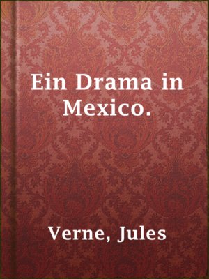 cover image of Ein Drama in Mexico.